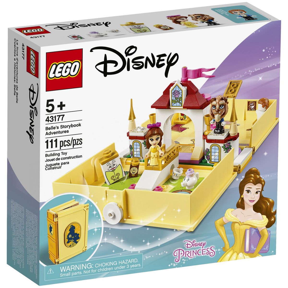 LEGO Princesses Disney 43177- Les Aventures de belle dans un livre de  contes pas cher 