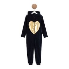 In Extenso Combinaison Peluche Coeur Fille Pas Cher A Prix Auchan