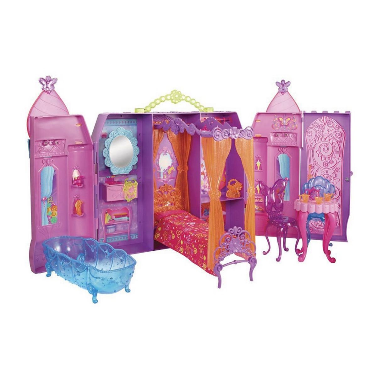 Chateau Barbie Coeur De Princesse MATTEL Le château magique pas cher - Auchan.fr