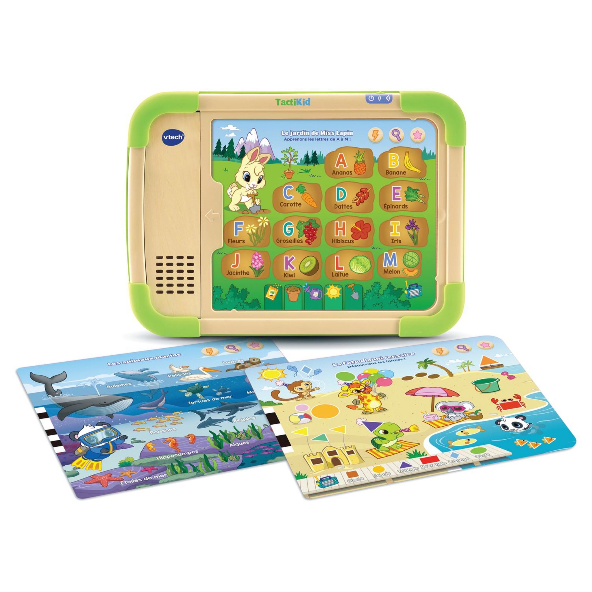 Tablette educative abc nature en bois fsc, jeux educatifs