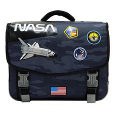 Cartable 41cm gar on NASA camouflage noir