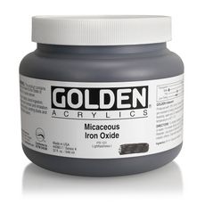 GOLDEN Peinture Acrylic HB Golden 946 ml Oxyde Fer Micace S4