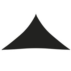 Voile de parasol Tissu Oxford triangulaire 5x5x6 m Noir
