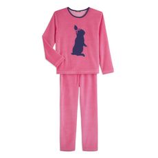 Pyjama velours petite fille du 2 au 8 ans