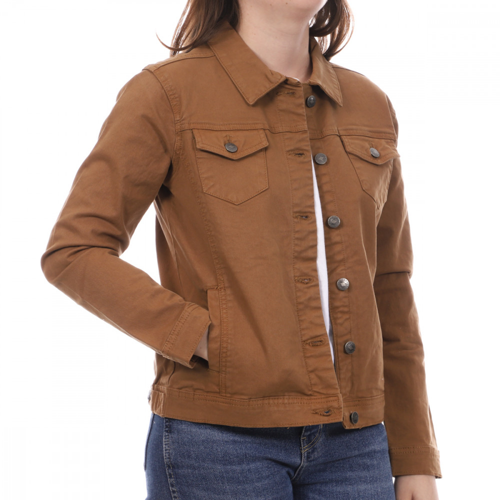 Lee Cooper Veste en Jeans Marron Femme Lee Cooper Orra pas cher