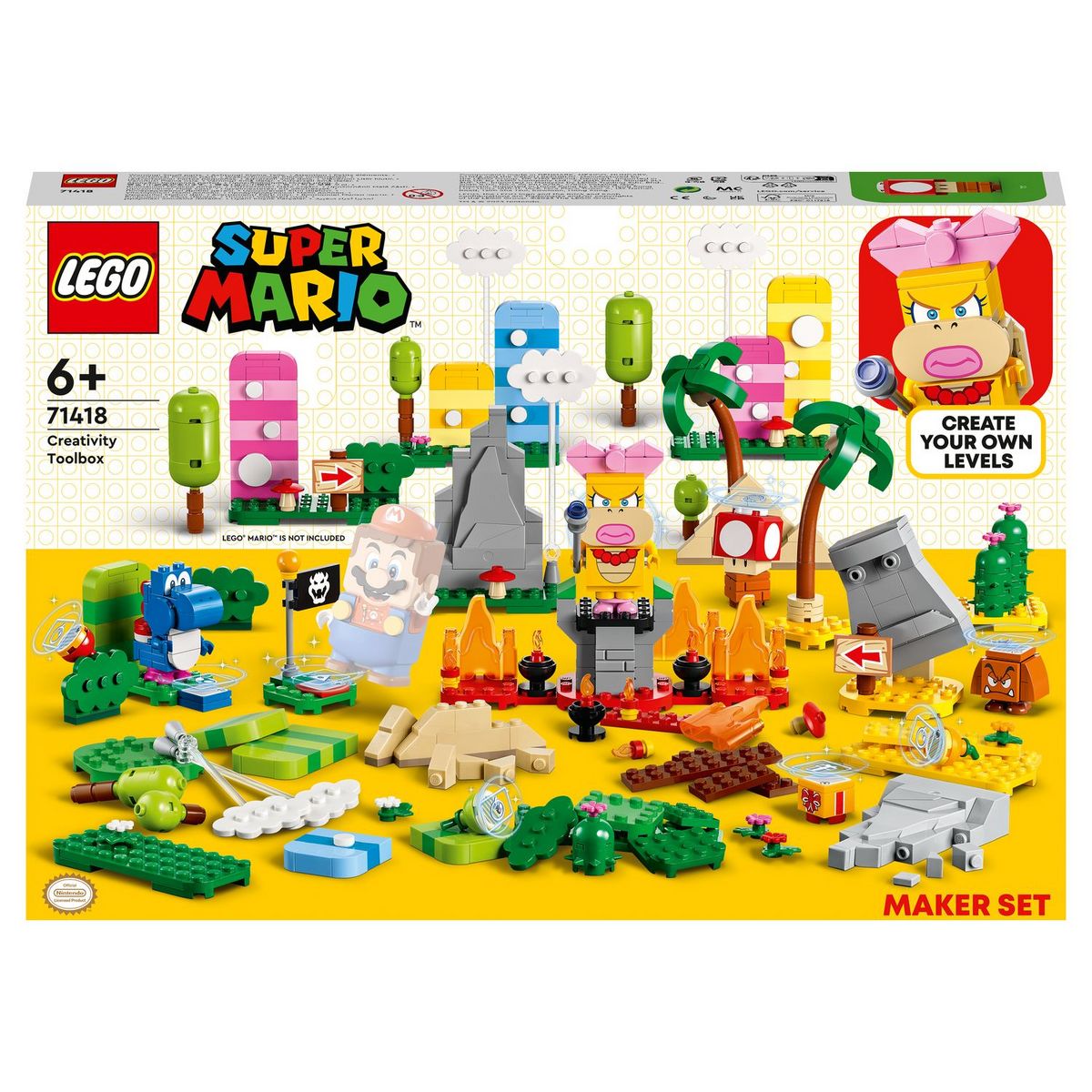 LEGO Super Mario 71418 Set la boite à outils créative, Jouet Enfants 6 Ans,  avec Figurines pas cher 