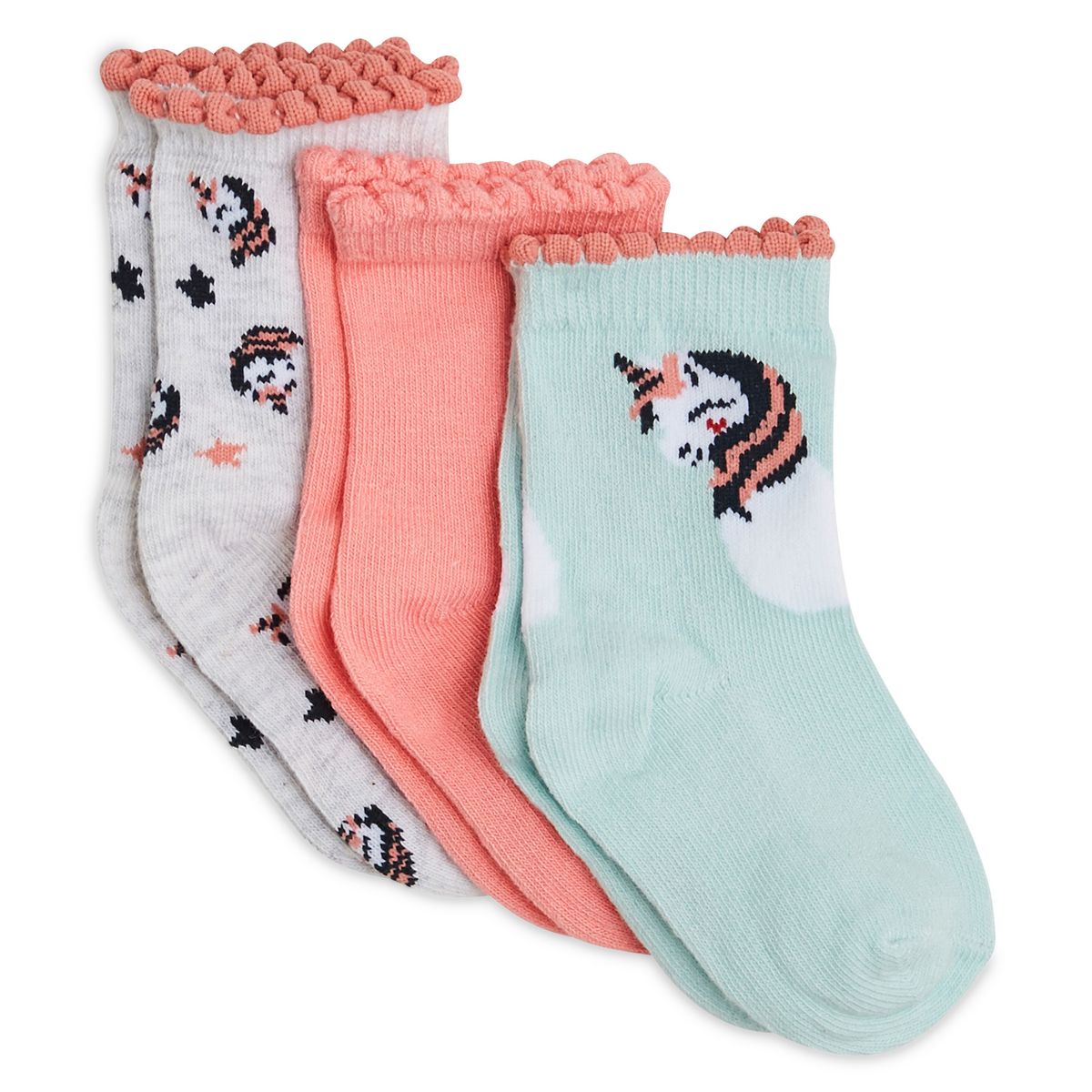 Chaussettes Bébé Fille Rose –