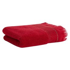 ACTUEL Maxi drap de bain en pur coton qualité Zéro Twist 500 g/m² (Rouge )