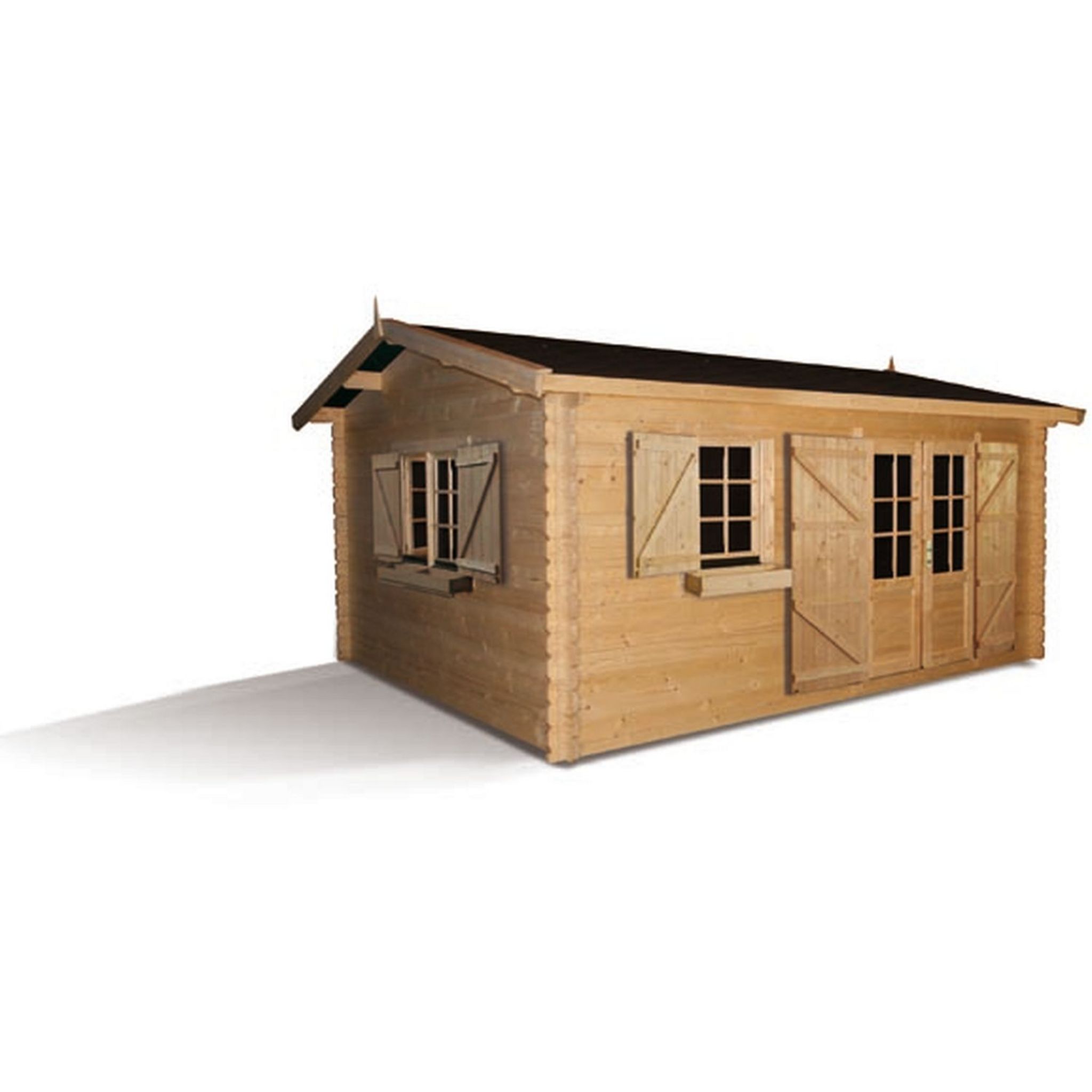 Abri de jardin en bois 34mm, Salzburg, 10m², 2 portes, Solid, pas cher,  achat