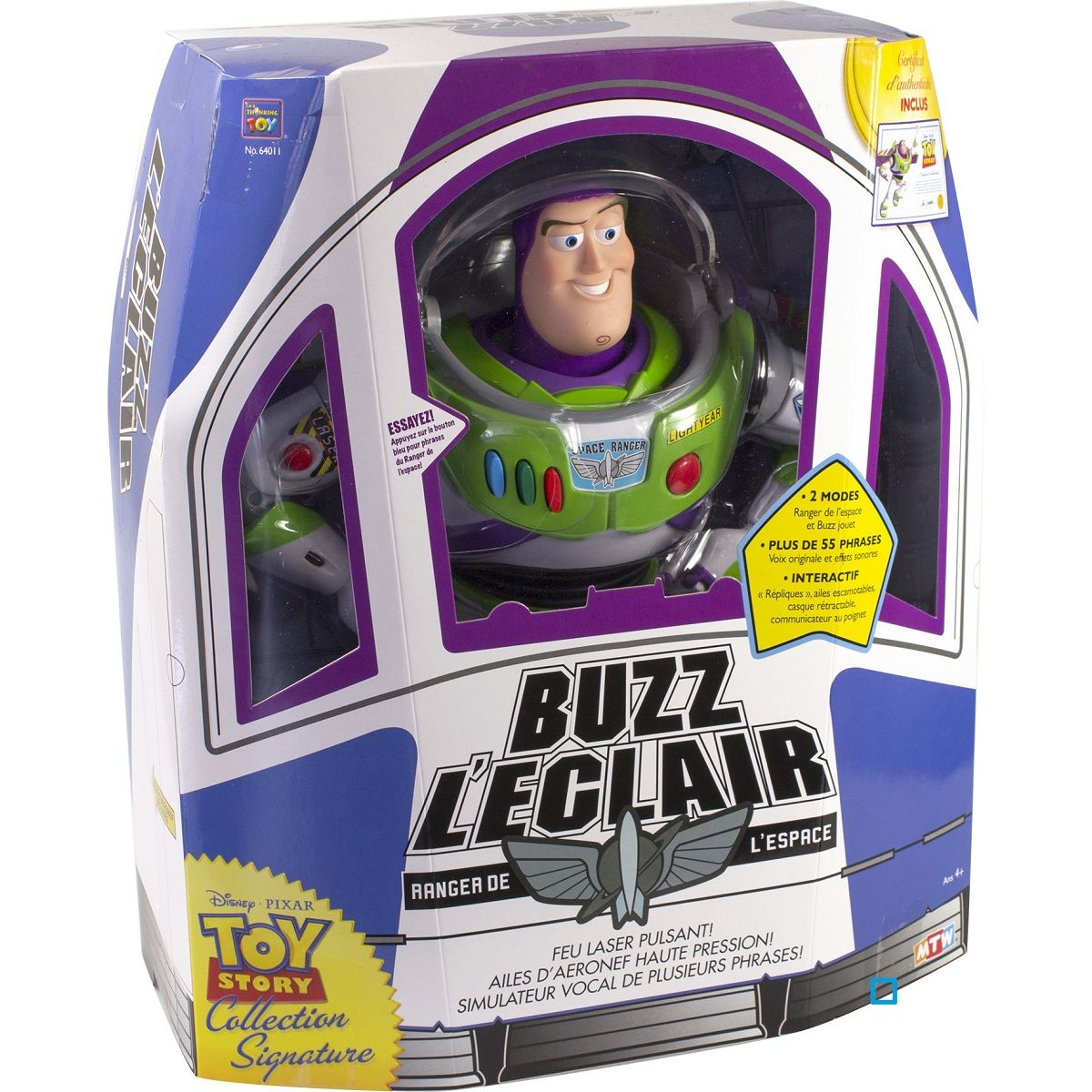 Peluche Buzz l'éclair avec fonction TOY STORY prix pas cher