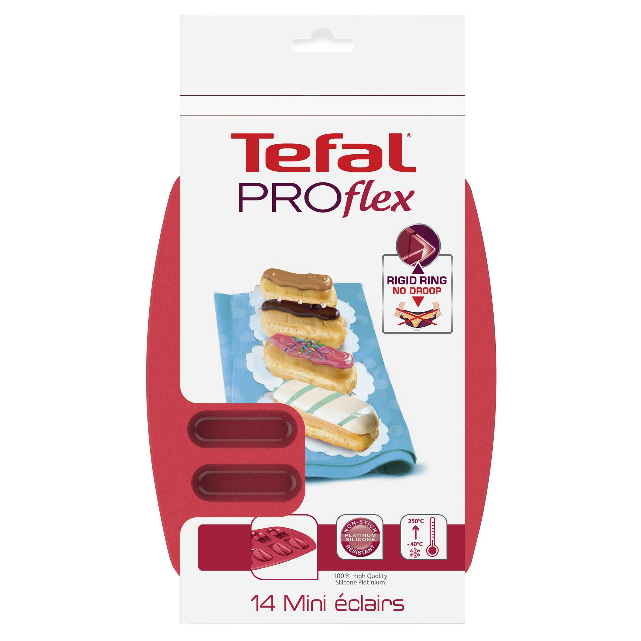 TEFAL PROFLEX Moule silicone Mini Donuts Framboise pas cher