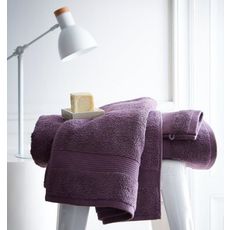 TODAY Lot 2 serviettes + 2 gants de toilette 500 g/m² JUS de FIGUE (Violet)