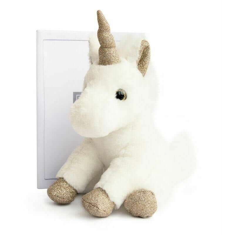 DOUDOU ET COMPAGNIE Licorne or 35cm pas cher 