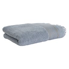 ACTUEL Drap de bain uni en pur coton qualité Zéro Twist 500 g/m² (Bleu gris)
