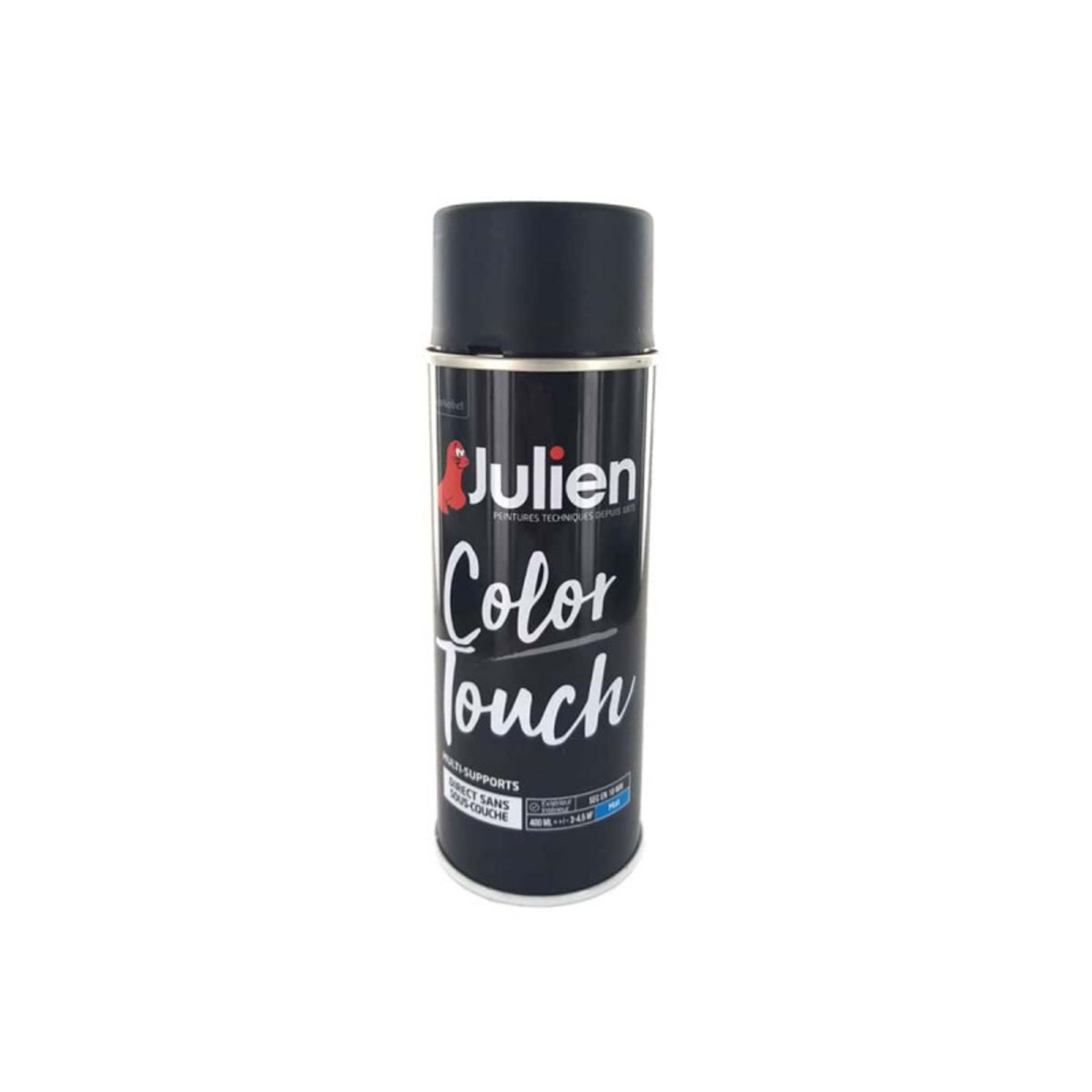 Peinture aérosol haute températures Julien mat noir 400ml