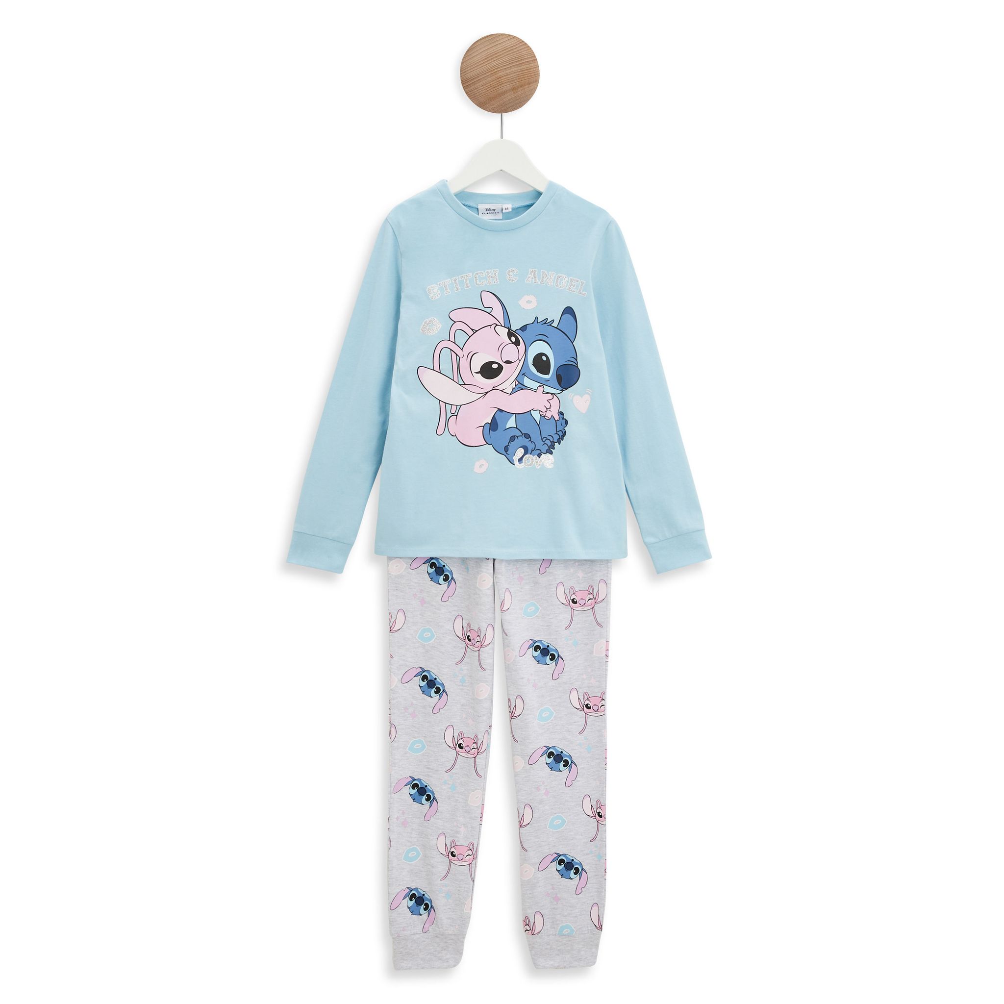 INEXTENSO Pyjama bleu fille en coton STITCH pas cher 