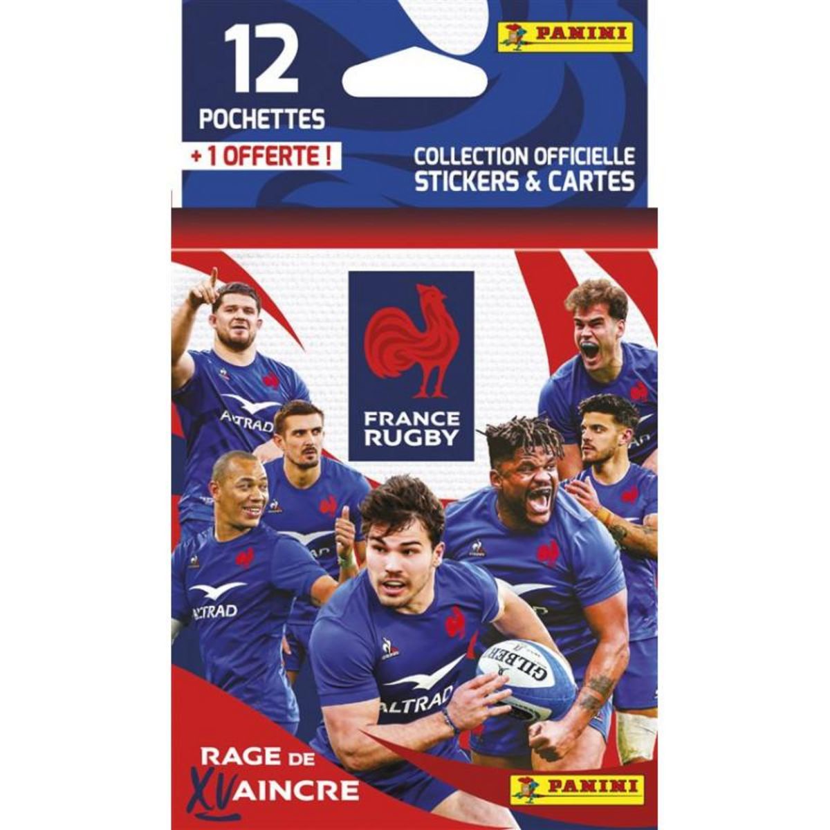 5 pochettes + album offert panini rugby 2022 - 2023 PANINI