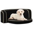 Canape pliable pour chien Noir 73x67x26 cm Coussin lavable