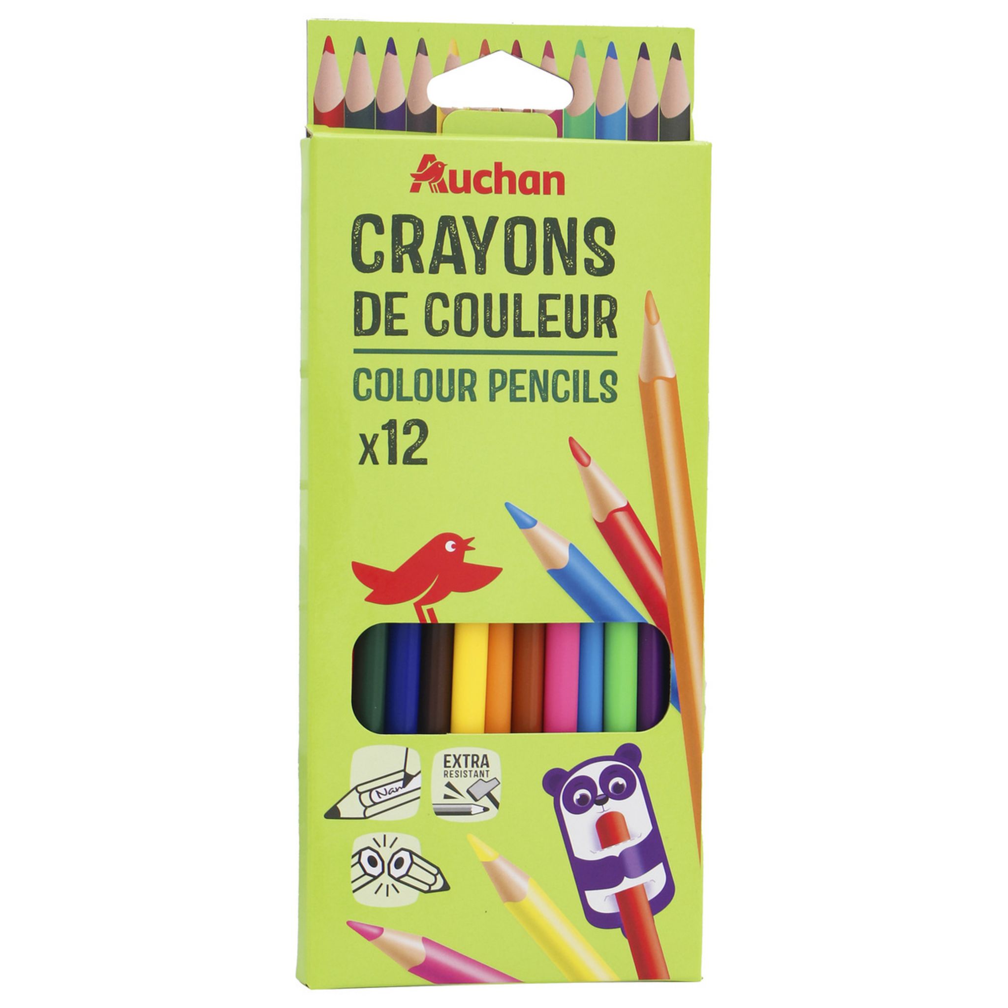 Pack De 12 Crayons De Couleur VNEEDS - Couleur Assortis