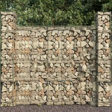VIDAXL Mur en gabion avec couvercle Acier galvanise 600 x 50 x 200 cm