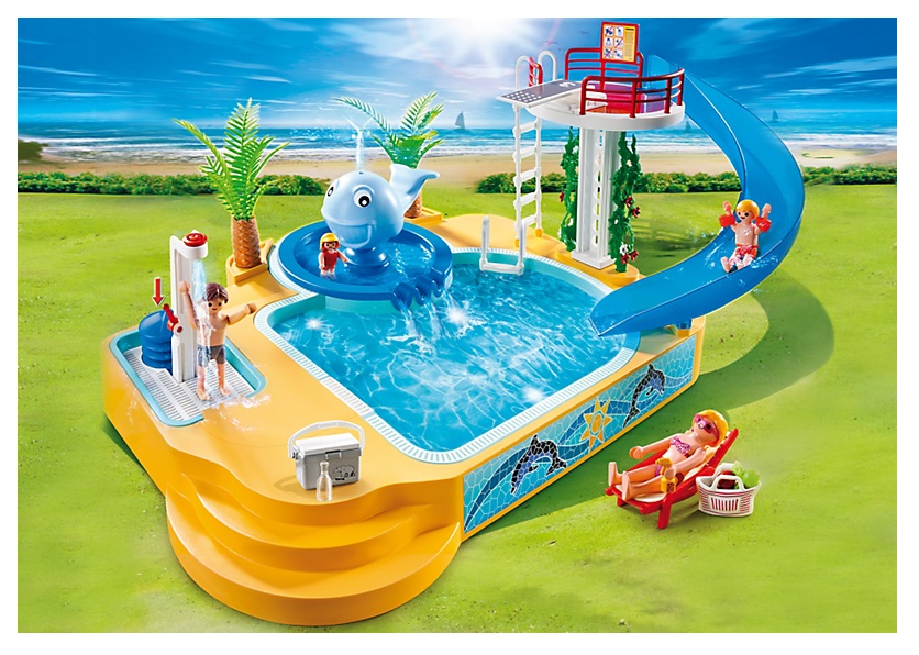 garçon enfant maillot de bain orange vacances piscine plage mer 5433  PLAYMOBIL