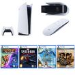 console ps5 edition standard + ratchet & clank rift apart ps5 + marvel's spider-man : miles morales ps5 + horizon forbidden west ps5 + uncharted legacy of thieves collection ps5 + caméra hd ps5 + télécommande multimédia ps5