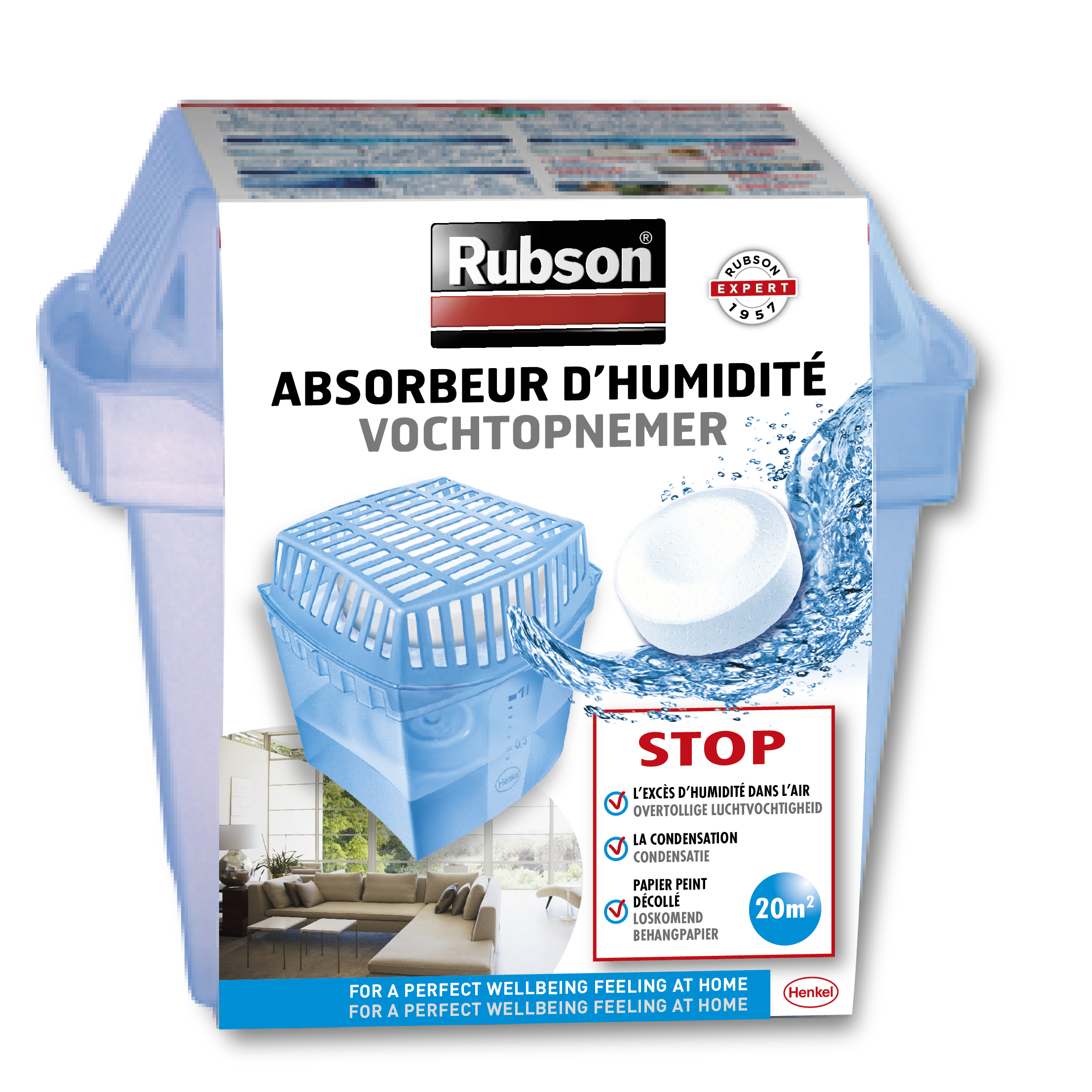 RUBSON Absorbeur d'humidité BASIC 20m² pas cher 