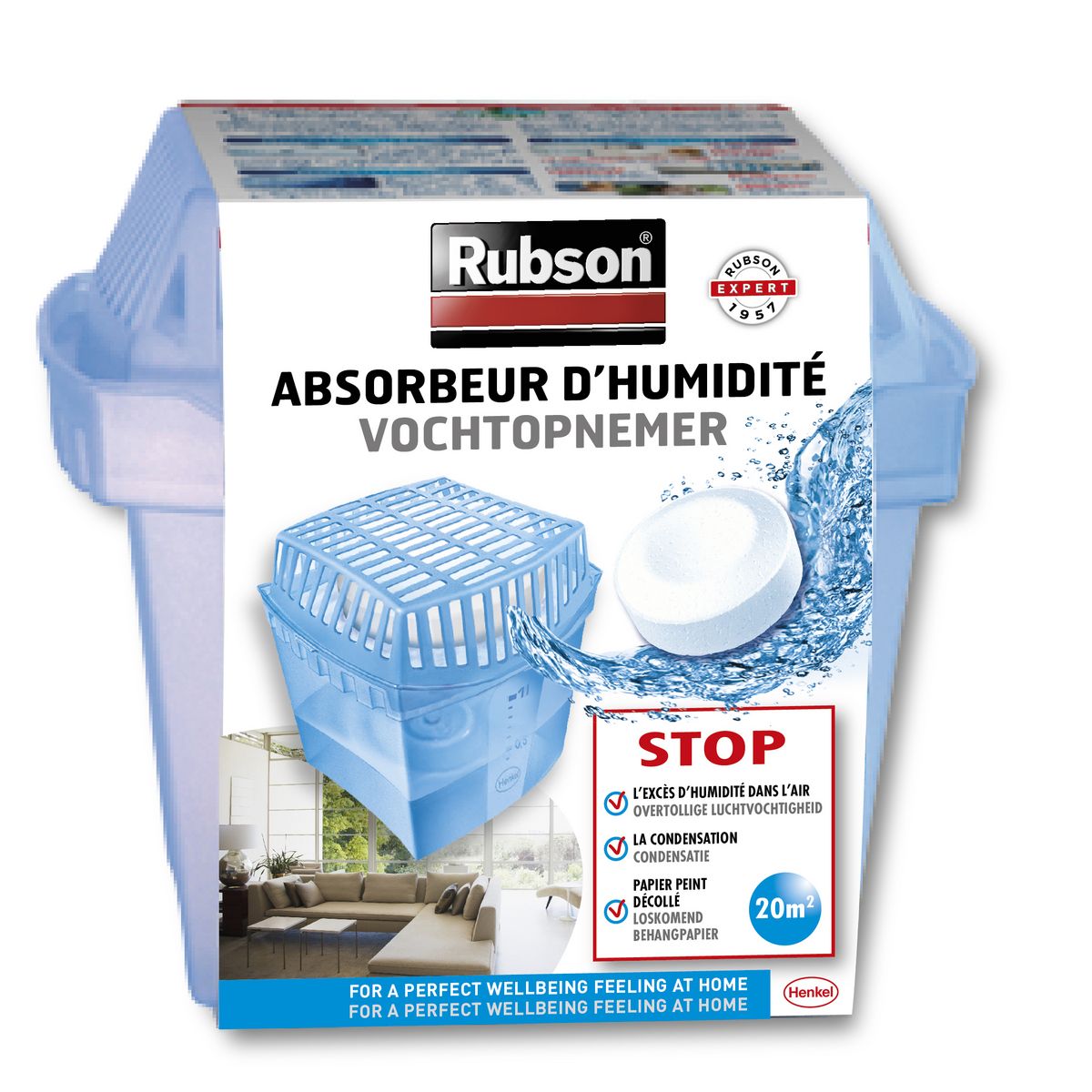 RECHARGE BAC ABSORBEUR D'HUMIDITÉ 1 KG