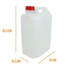 Bidon en plastique (PEHD) pour usage alimentaire avec bouchon - 10L