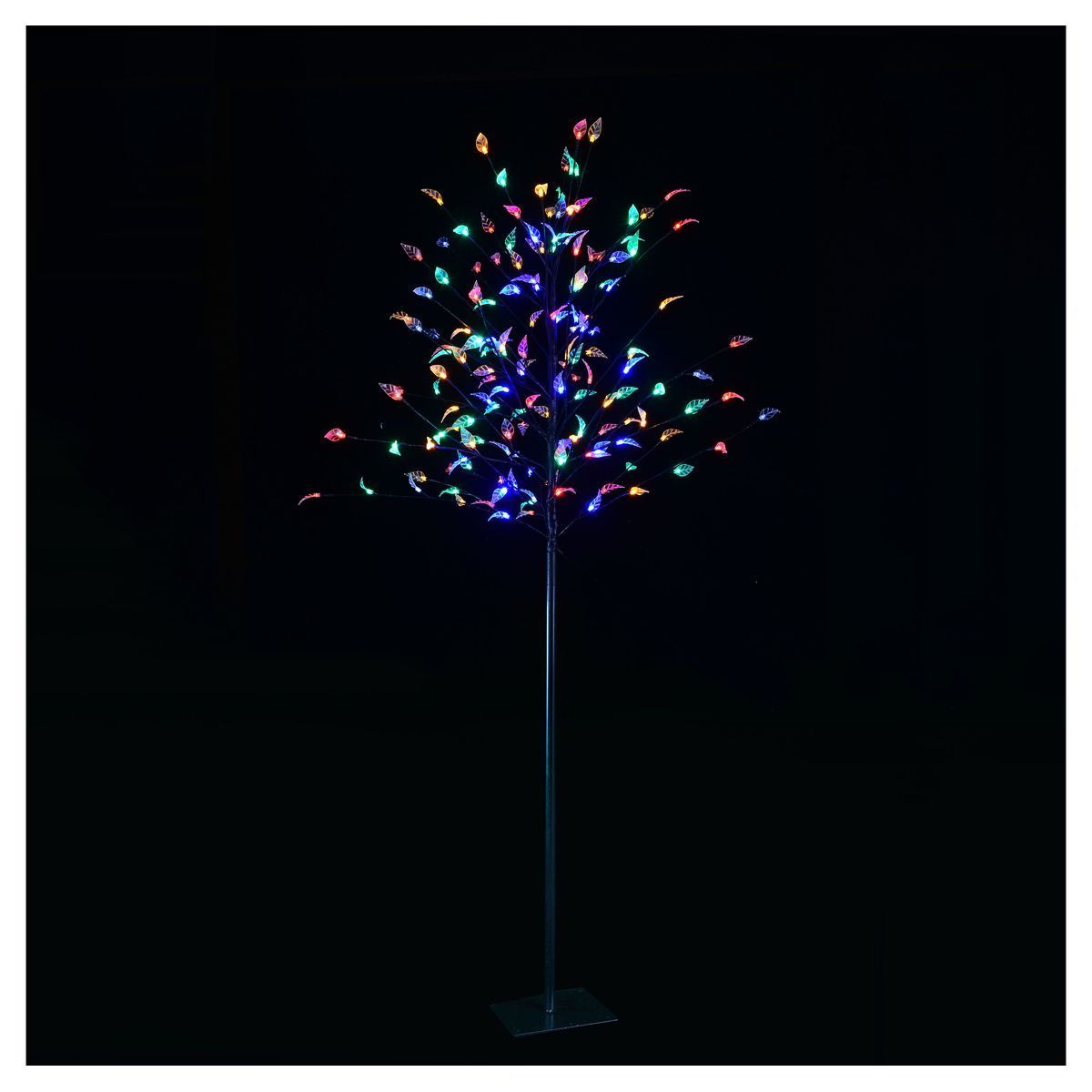 ACTUEL Arbre de Noël lumineux 160 led 180 cm multicolore pas cher 