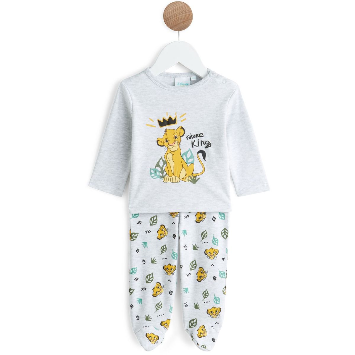 Pyjama roi lion bébé garçon sale