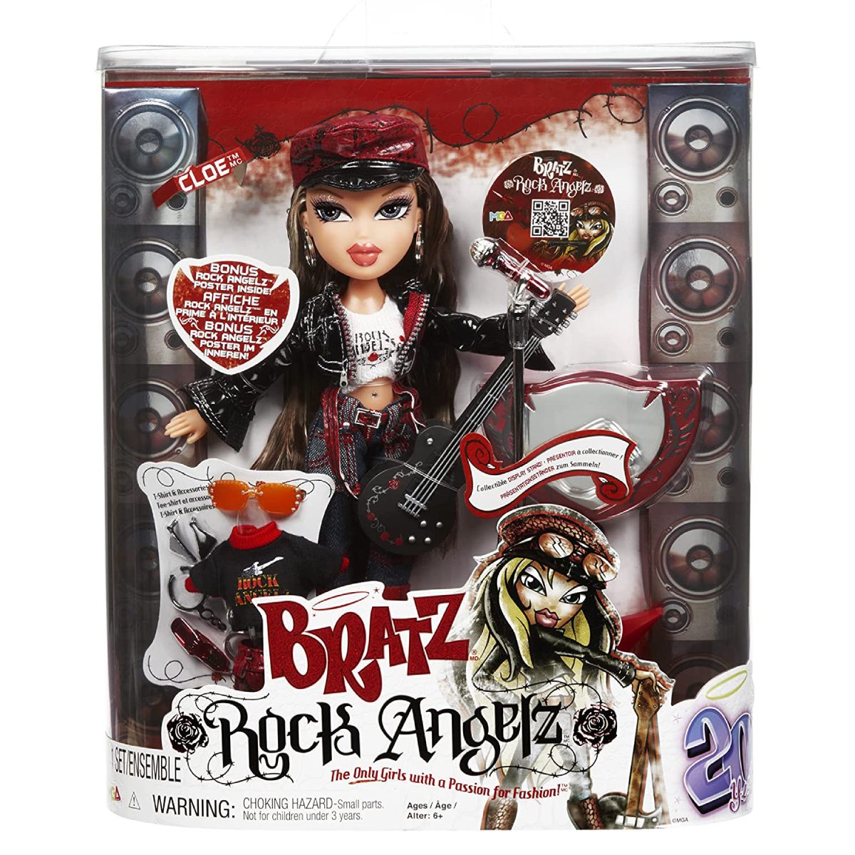 MGA Poupée mannequin Yasmine - Bratz Rock Angelz spéciale 20 pas