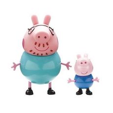 GIOCHI PREZIOSI Blister 2 figurines adulte et enfant - Peppa Pig