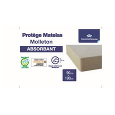 Protège matelas en molleton absorbant ALICANTE (Blanc)