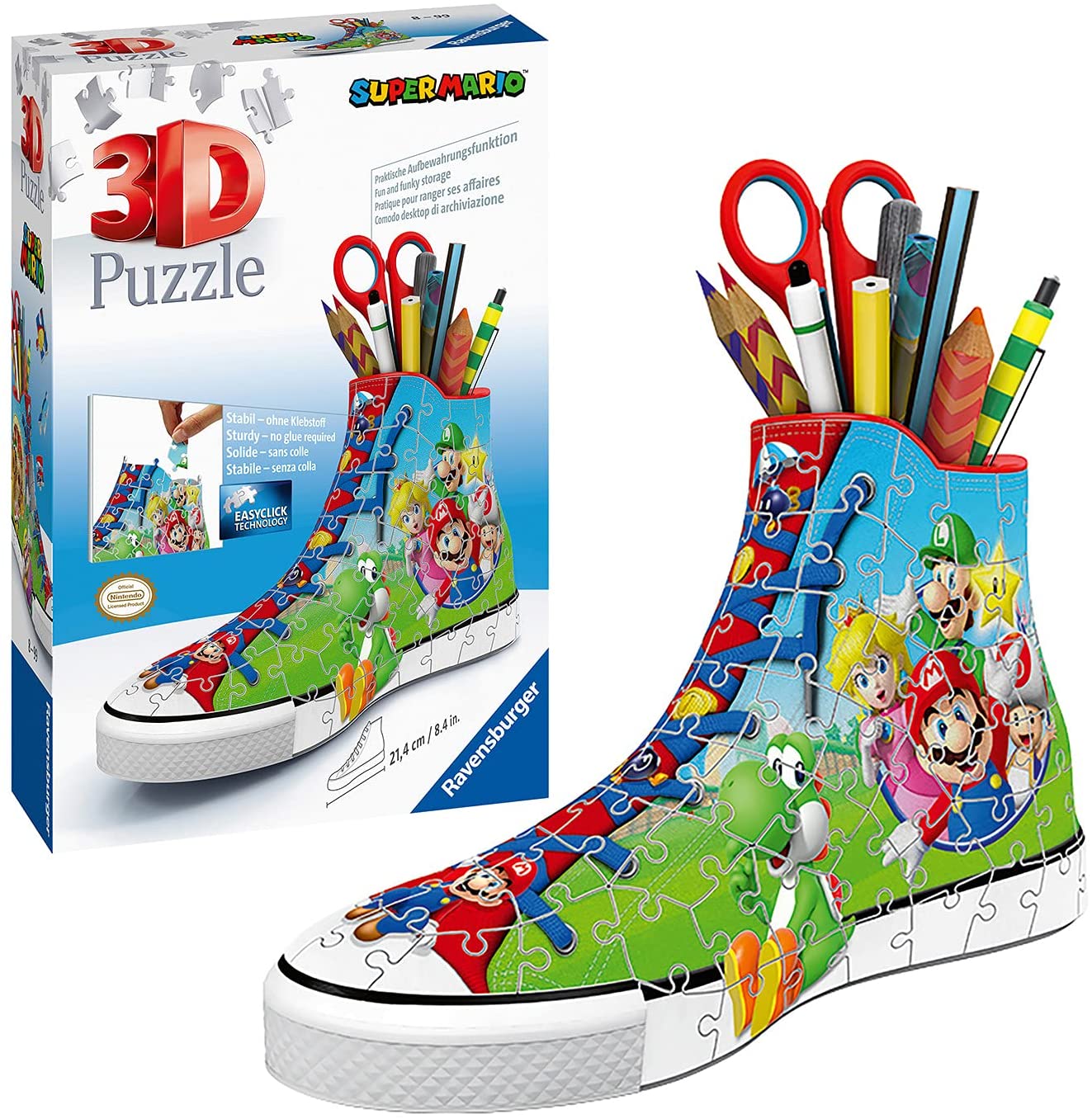 Puzzle 3D Ravensburger Sneaker Mario 108 pièces sur