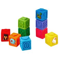 One Two Fun Cubes soft 9 pièces 