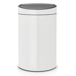 BRABANTIA Poubelle 40l blanche 114984 pas cher Auchan