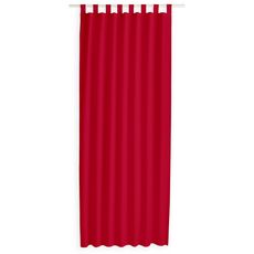 TODAY Rideau à pattes prêt à poser en polyester 140x260 cm (Rouge)