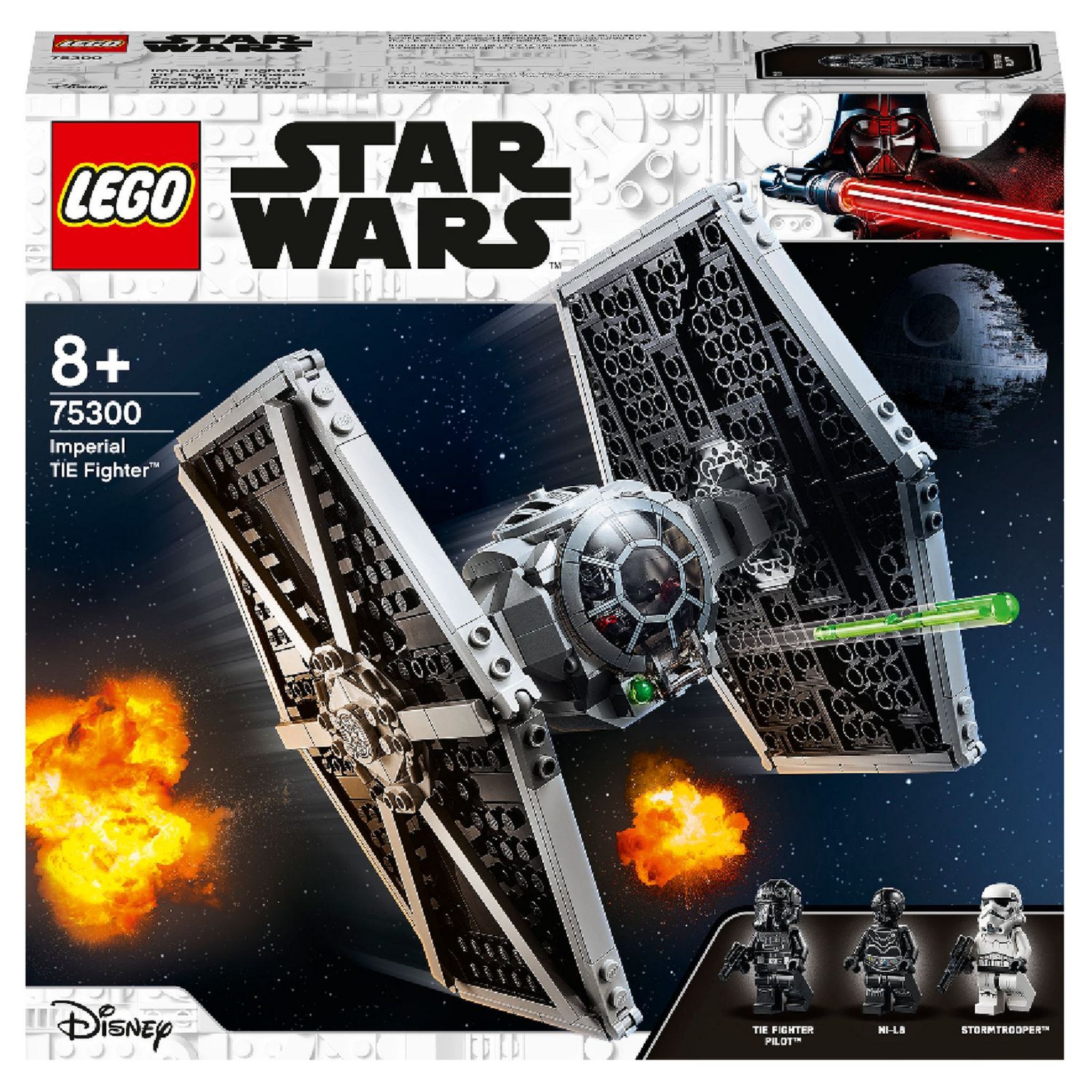 LEGO Star Wars 75300 TIE Fighter Impérial, Jouet, Vaisseau Spatial,  Minifigurines, Skywalker pas cher 