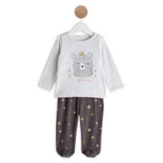 In Extenso Pyjama Velours 2 Pieces Bebe Garcon Pas Cher A Prix Auchan