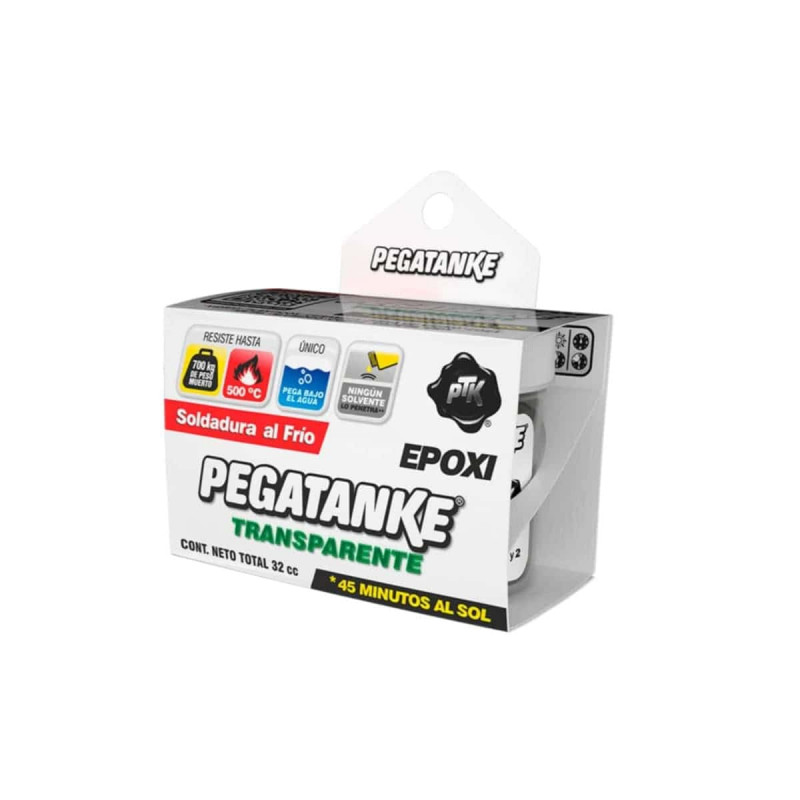 Colle Epoxy Bi Composant PEGATANKE Transparent 32GR pas cher 