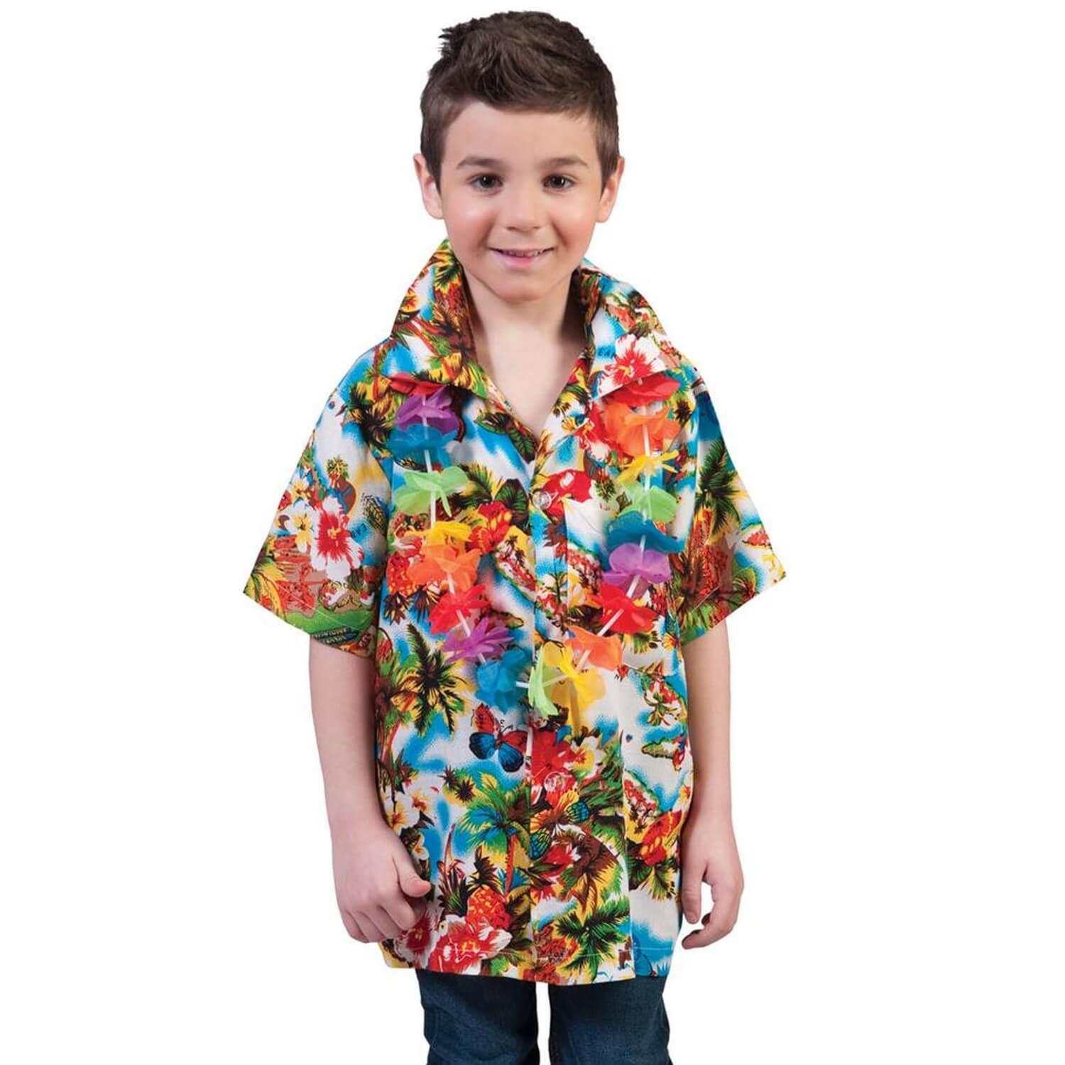 FUNNY FASHION Chemise Hawai paradise Garcon 8 10 ans 128 a 140 cm pas cher Auchan