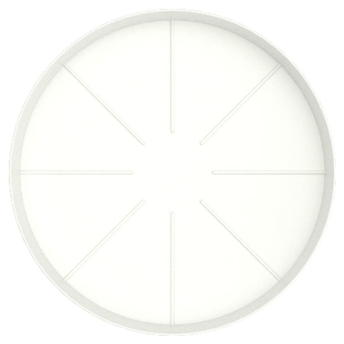 GARDENSTAR Soucoupe 19 cm pour pot horticole D30 cm blanc crème