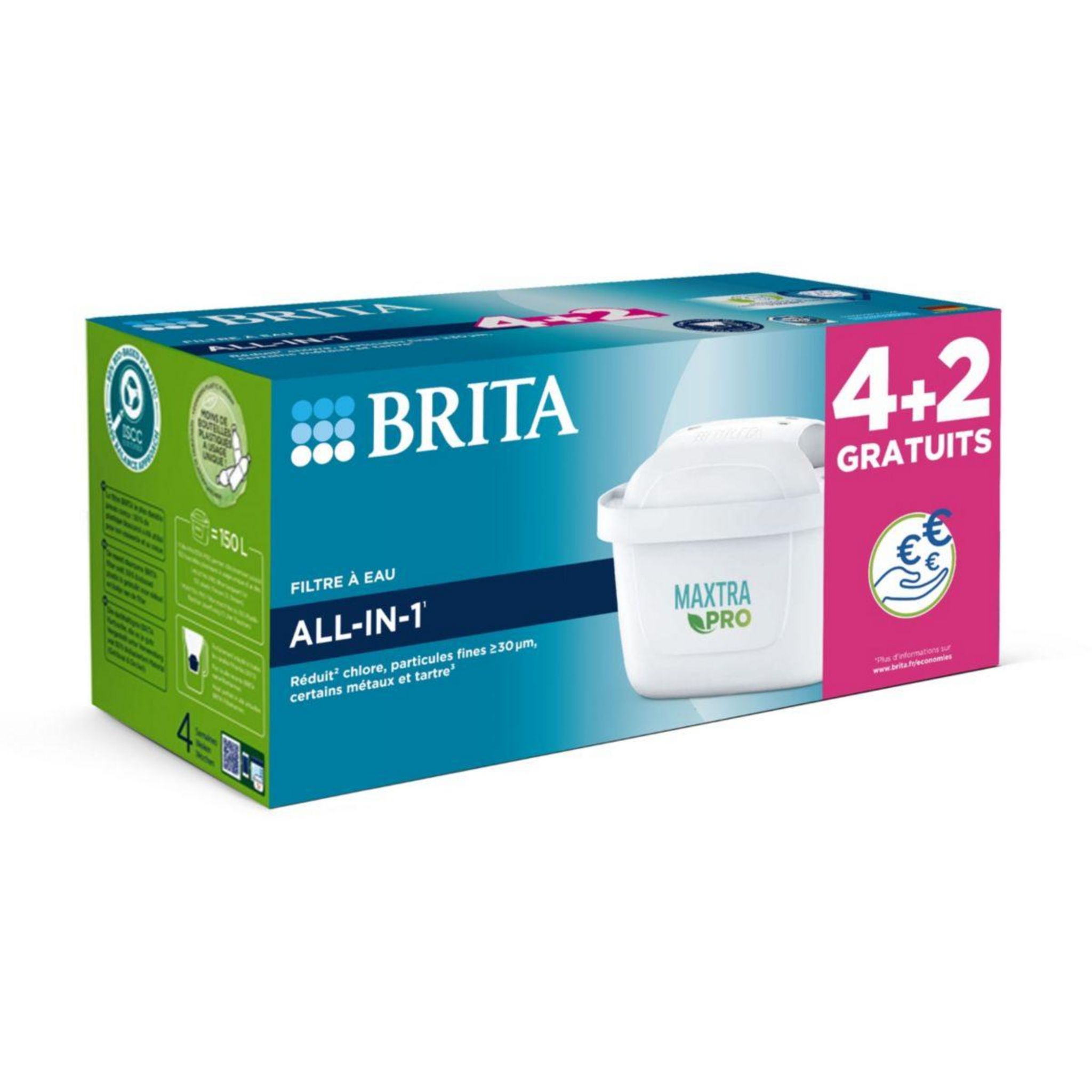 Cartouche filtrante BRITA maxtra pro all in 1 pack de 2
