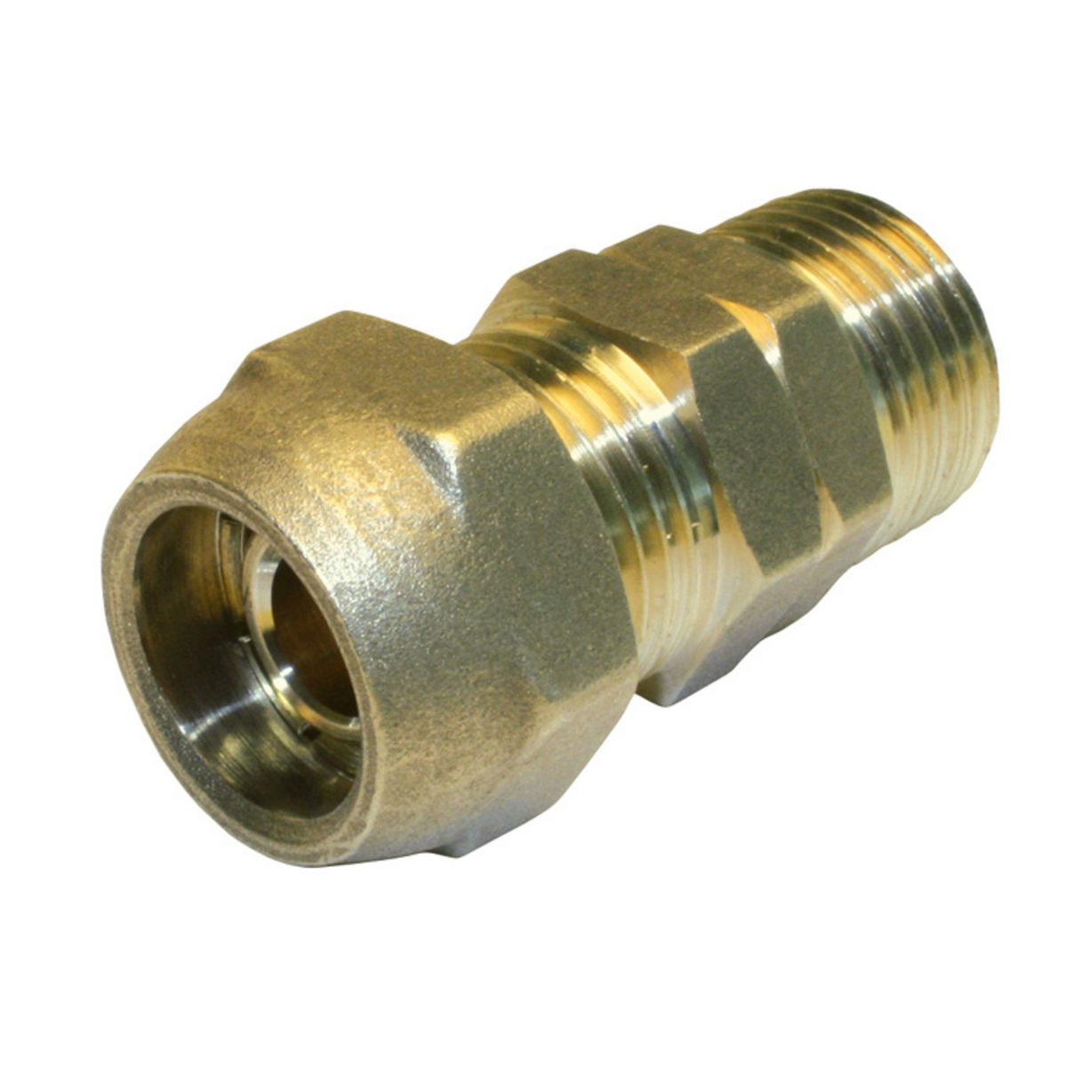 CENTRALE BRICO Manchon à compression laiton M 12 x 17 pour tube en per