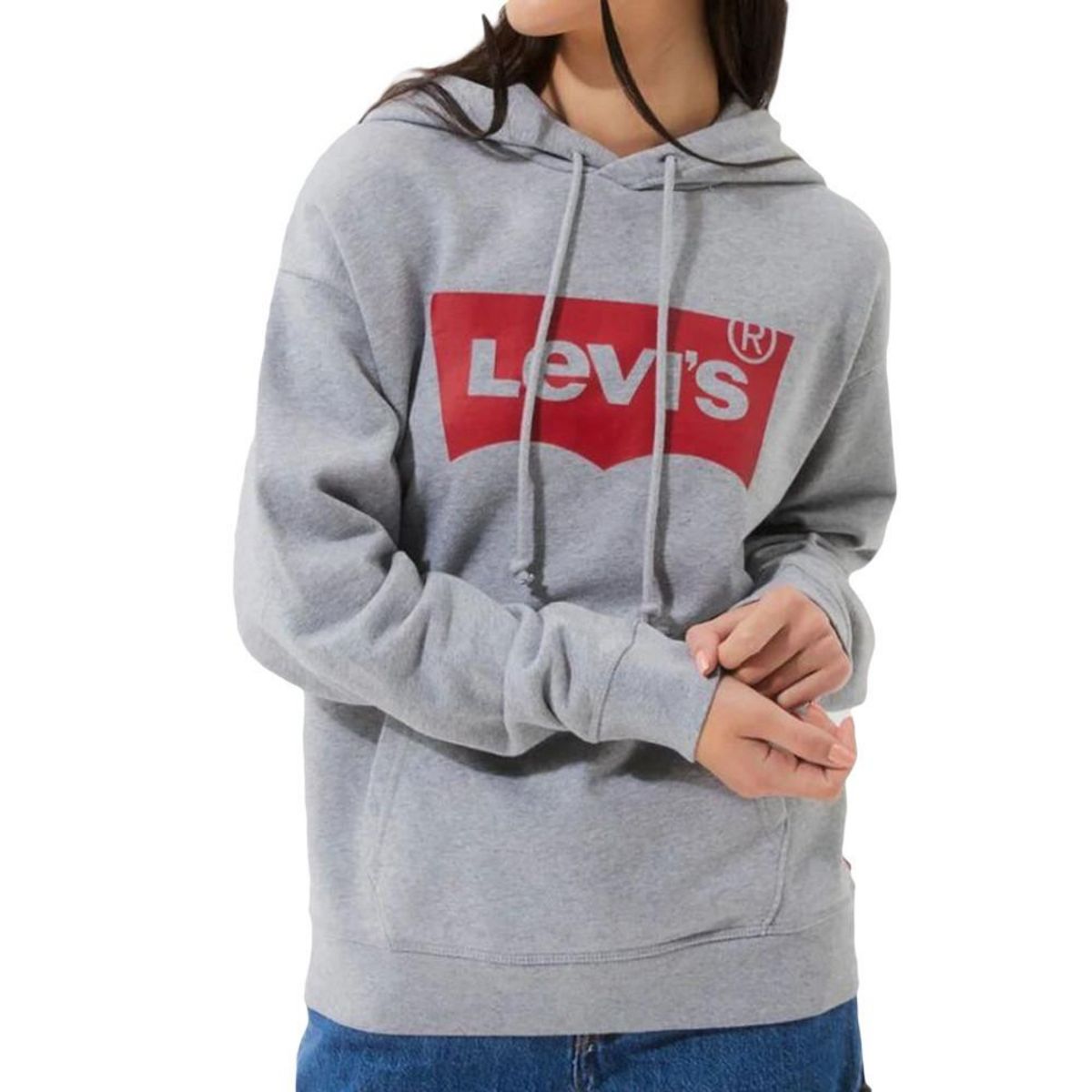 Sweat capuche Gris Femme Levi s Graphic pas cher Auchan