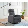 Fauteuil relax  inclinable TENNESSEE. Coloris disponibles : Noir, Ecru