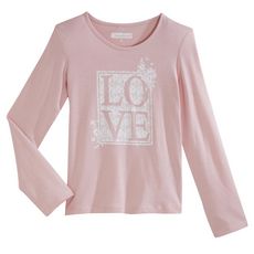 IN EXTENSO T-shirt manches longues fille  (Rose)