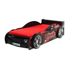 Vipack Lit 90x200 MRX SleepCar Sommier inclus Car beds - Noir