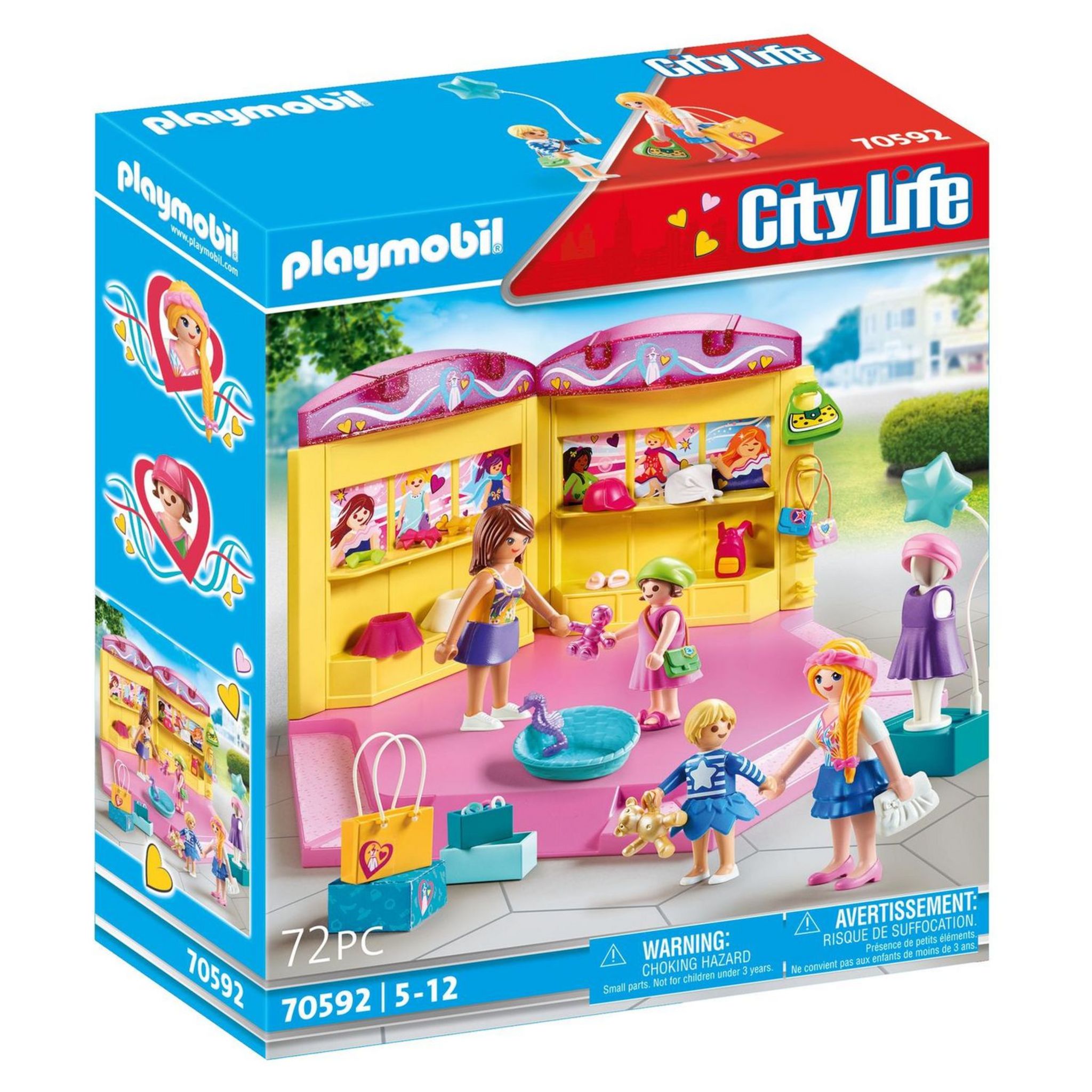 PLAYMOBIL 70592 City Life Boutique de mode pour enfants pas cher Auchan